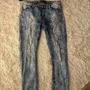 Blitz Jeans. Light Blue Bleach Washed